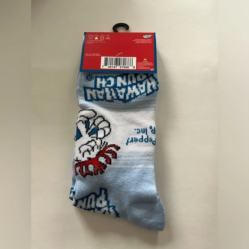 Hawaiian Punch Socks Fits Men’s Shoe Size 6-12